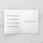 ペンブロークのウェルシュコーギーの挨拶状 カード (内部)