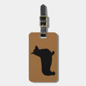 ペンブロークのウェルシュコーギーの荷物のラベル ラゲッジタグ (正面縦)