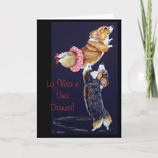 ペンブロークのウェルシュコーギーカード カード (正面)