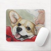 ペンブロークのウェルシュコーギー及びサンタのマウスパッド マウスパッド (マウス)