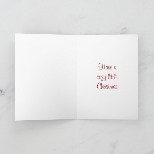 ペンブロークのウェルシュコーギー及びサンタの挨拶状 シーズンカード (内部)