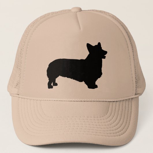 ペンブロークのウェルシュコーギー(黒) キャップ (正面)