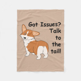 ペンブロークのコーギーによって得られる問題か。 フリースブランケット