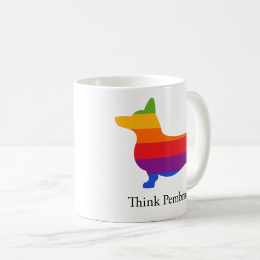 ペンブロークのマグを考えて下さい コーヒーマグカップ (正面右)