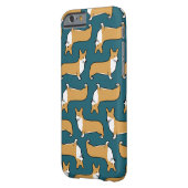 ペンブロークウェルシュのコーギスパターン |かわいい犬の恋人 Case-Mate iPhoneケース (裏面左)