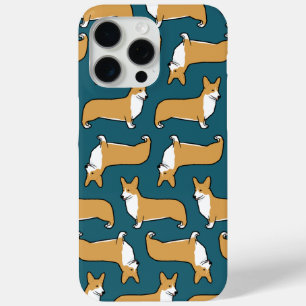 ペンブロークウェルシュのコーギスパターン かわいい犬の恋人 iPhone 15 PRO MAXケース