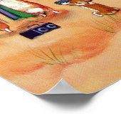 ペンブロークウェルシュコーギーウォールプリント ポスター (角)