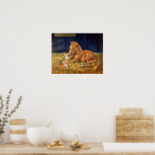 ペンブロークウェルシュコーギーウォールプリント ポスター (キッチン)