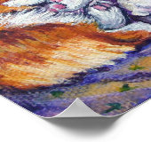 ペンブロークウェルシュコーギーウォールプリント ポスター (角)