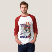 ペンブロークウェルシュコーギーギフト Tシャツ (正面フル)