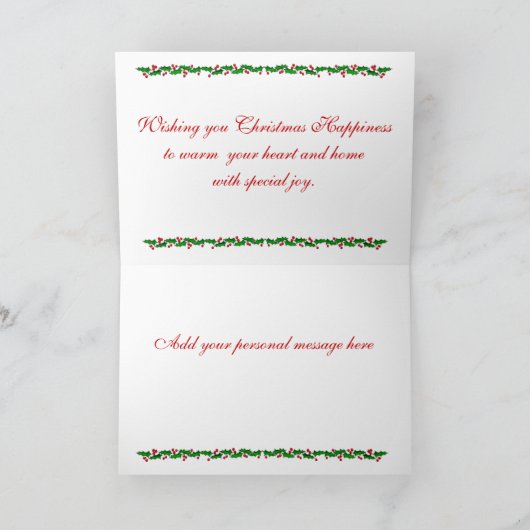 ペンブロークウェルシュコーギークリスマスカード シーズンカード (内部)