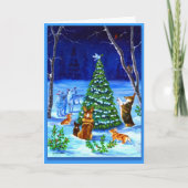 ペンブロークウェルシュコーギークリスマスカード シーズンカード (正面)