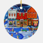 ペンブロークウェルシュコーギーサークルオーナメント セラミックオーナメント (裏面)