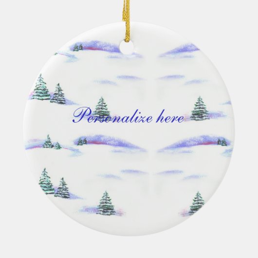 ペンブロークウェルシュコーギーサークルオーナメント セラミックオーナメント (裏面)