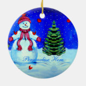 ペンブロークウェルシュコーギーサークルオーナメント セラミックオーナメント (裏面)