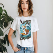 ペンブロークウェルシュコーギーサーファータックルエピックウェーブ Tシャツ