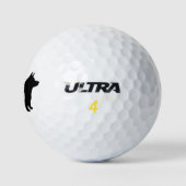 ペンブロークウェルシュコーギーシルエット ゴルフボール (ロゴ)