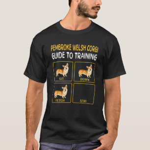 ペンブロークウェルシュコーギーズが犬の素直な訓練のガイド Tシャツ