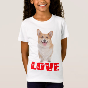 ペンブロークウェルシュコーギーズワンピー犬赤い愛 Tシャツ