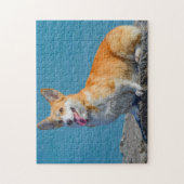 ペンブロークウェルシュコーギーズワンピー犬 ジグソーパズル (縦)