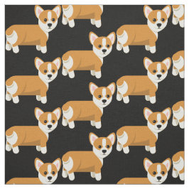 ペンブロークウェルシュコーギーズワンピー犬 ファブリック