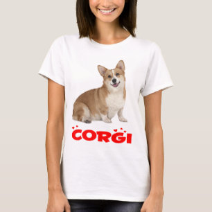 ペンブロークウェルシュコーギーズワンピー·ドッグ·レッド·ラブ·レデ Tシャツ