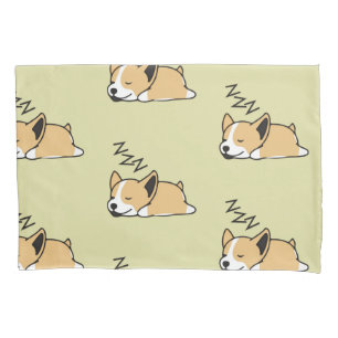 ペンブロークウェルシュコーギーズ眠る犬好きZZZ 枕カバー