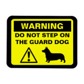 ペンブロークウェルシュコーギーズ警告ガードドッグおもしろい マグネット (横)