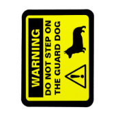 ペンブロークウェルシュコーギーズ警告ガードドッグおもしろい マグネット (縦)