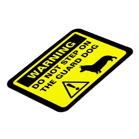 ペンブロークウェルシュコーギーズ警告ガードドッグおもしろい マグネット (左側)