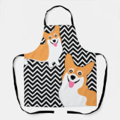 ペンブロークウェルシュコーギーディナー時間 エプロン (正面)