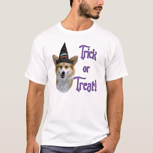 ペンブロークウェルシュコーギートリック Tシャツ (正面)