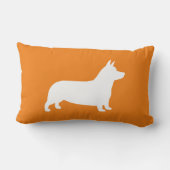 ペンブロークウェルシュコーギードッグシルエット ランバークッション (裏面)