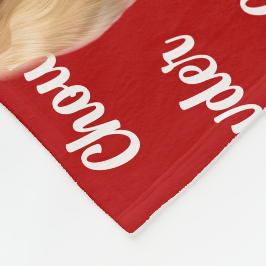 ペンブロークウェルシュコーギードッグネームクリスマスホリデー フリースブランケット (角)