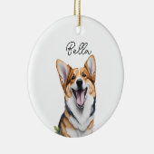 ペンブロークウェルシュコーギードッグペットホリデークリスマス セラミックオーナメント (右)