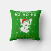 ペンブロークウェルシュコーギードッグ醜いクリスマスホホホホ クッション (裏面)