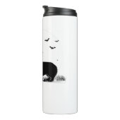 ペンブロークウェルシュコーギードッグ – ハロウィンムーンシルエット タンブラー (回転右)