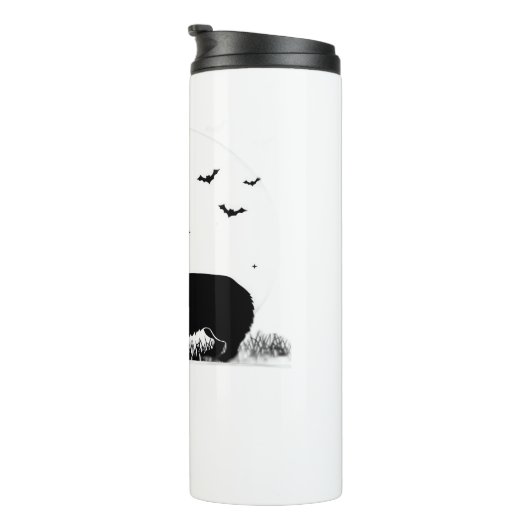 ペンブロークウェルシュコーギードッグ – ハロウィンムーンシルエット タンブラー (回転右)