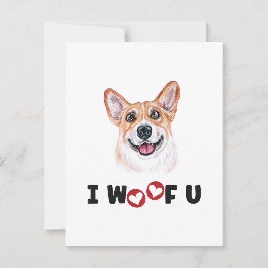 ペンブロークウェルシュコーギードッグI Woof you (正面)