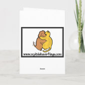 ペンブロークウェルシュコーギーハッピーグリーティングカード シーズンカード (裏面)