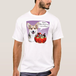 ペンブロークウェルシュコーギーハロウィンキャンディ Tシャツ
