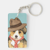 ペンブロークウェルシュコーギーパパ キーホルダー (裏面)