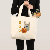 ペンブロークウェルシュコーギーブー ラージトートバッグ (正面(商品))