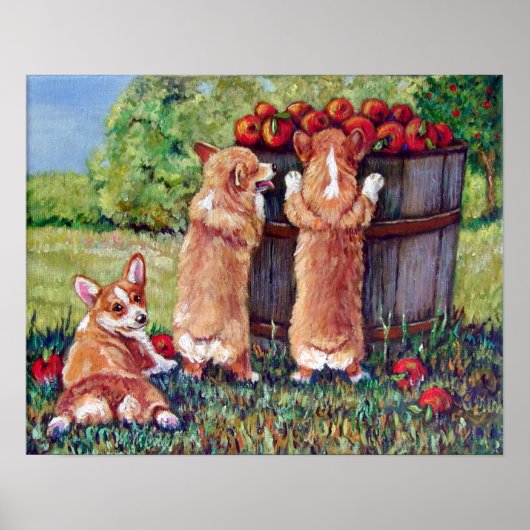 ペンブロークウェルシュコーギープリントポスター ポスター (正面)