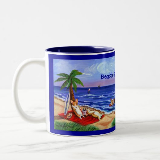 ペンブロークウェルシュコーギーマグ ツートーンマグカップ (左)