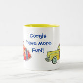 ペンブロークウェルシュコーギーマグ ツートーンマグカップ (中央)