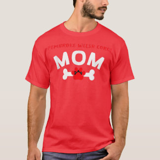 ペンブロークウェルシュコーギーママ犬は犬好き子子犬 Tシャツ