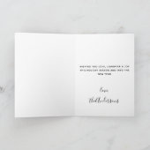 ペンブロークウェルシュコーギーメリークリスマストレンディー犬 シーズンカード (内部)