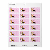 ペンブロークウェルシュコーギーラブ ラベル (フルシート)