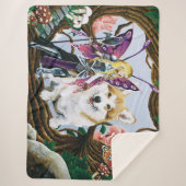 ペンブロークウェルシュコーギー妖精ファンタジー シェルパブランケット (正面)